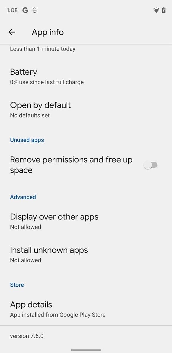 Android 12 DP3 hibernate apps