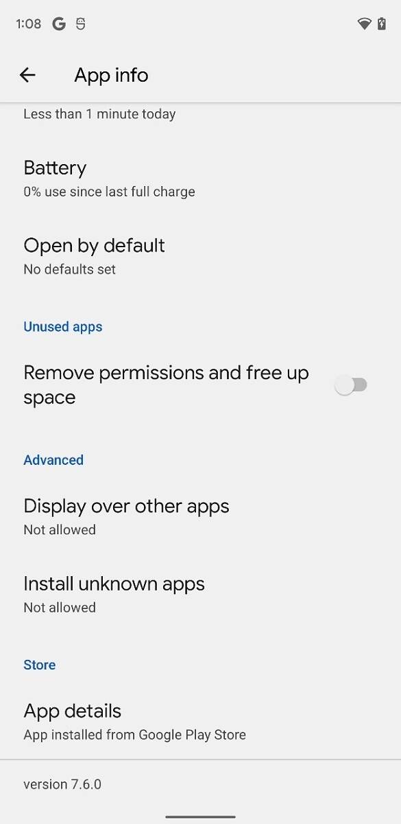 Android 12 DP3 hibernate apps
