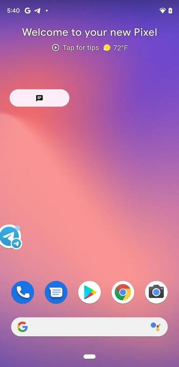 Android 12 DP3 conversation widget