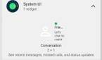 Android 12 DP3 conversation widget