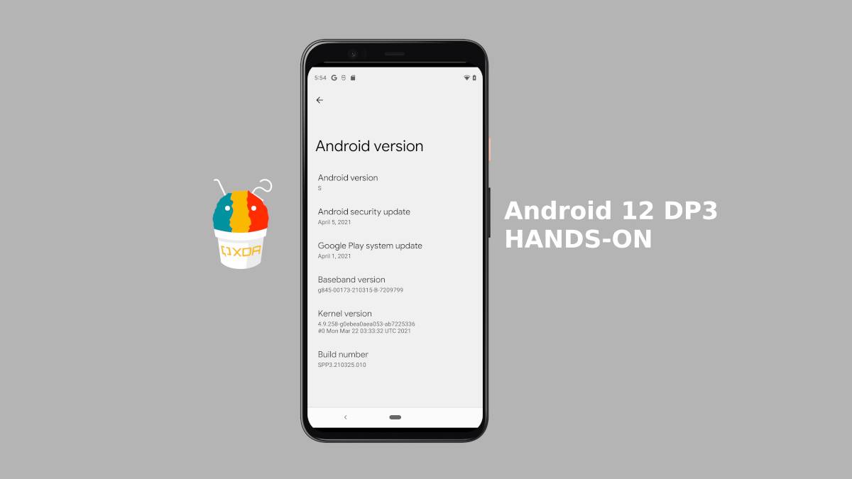 Android 12 DP3 hands-on