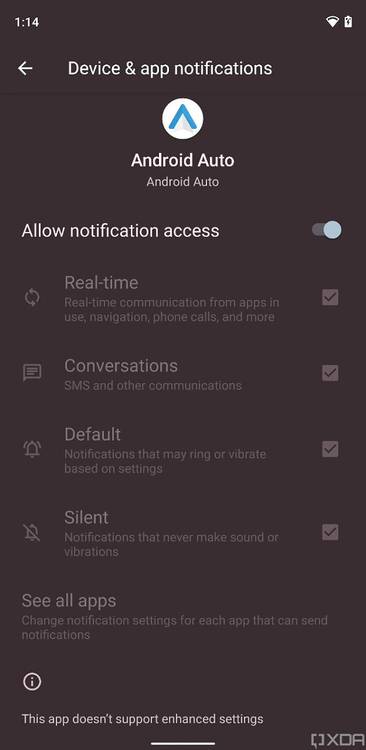 Android 12 enhanced notification permissions