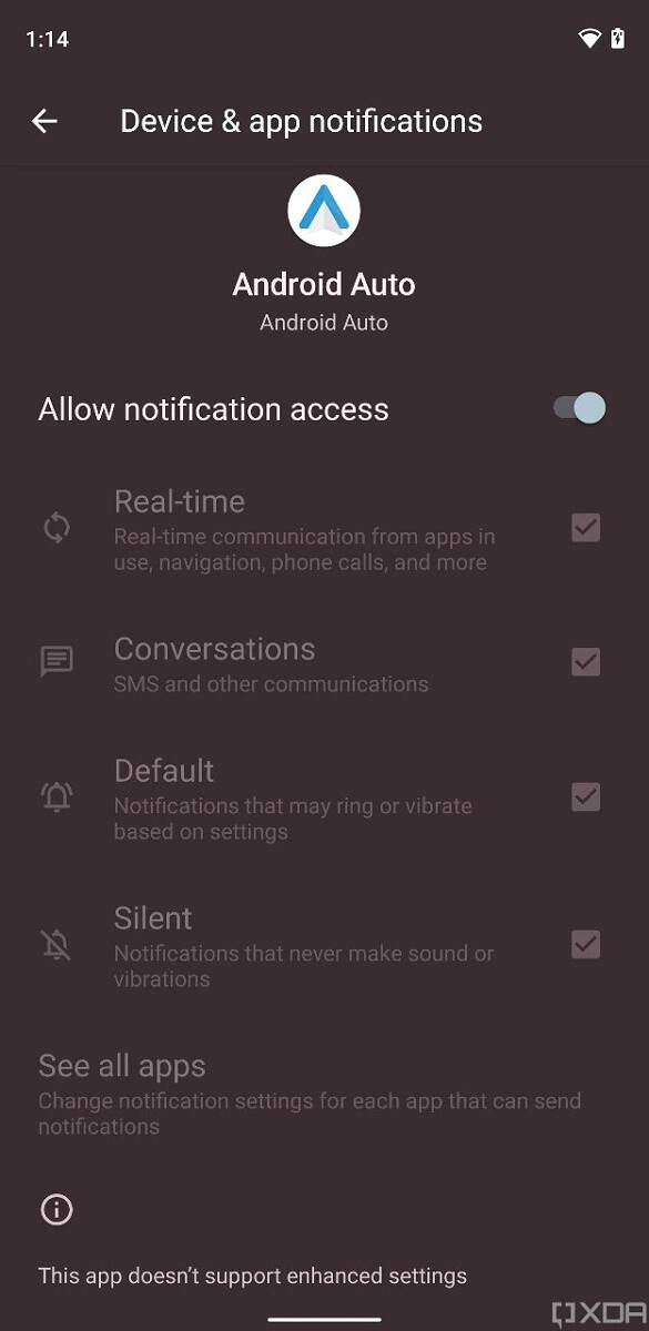 Android 12 enhanced notification permissions