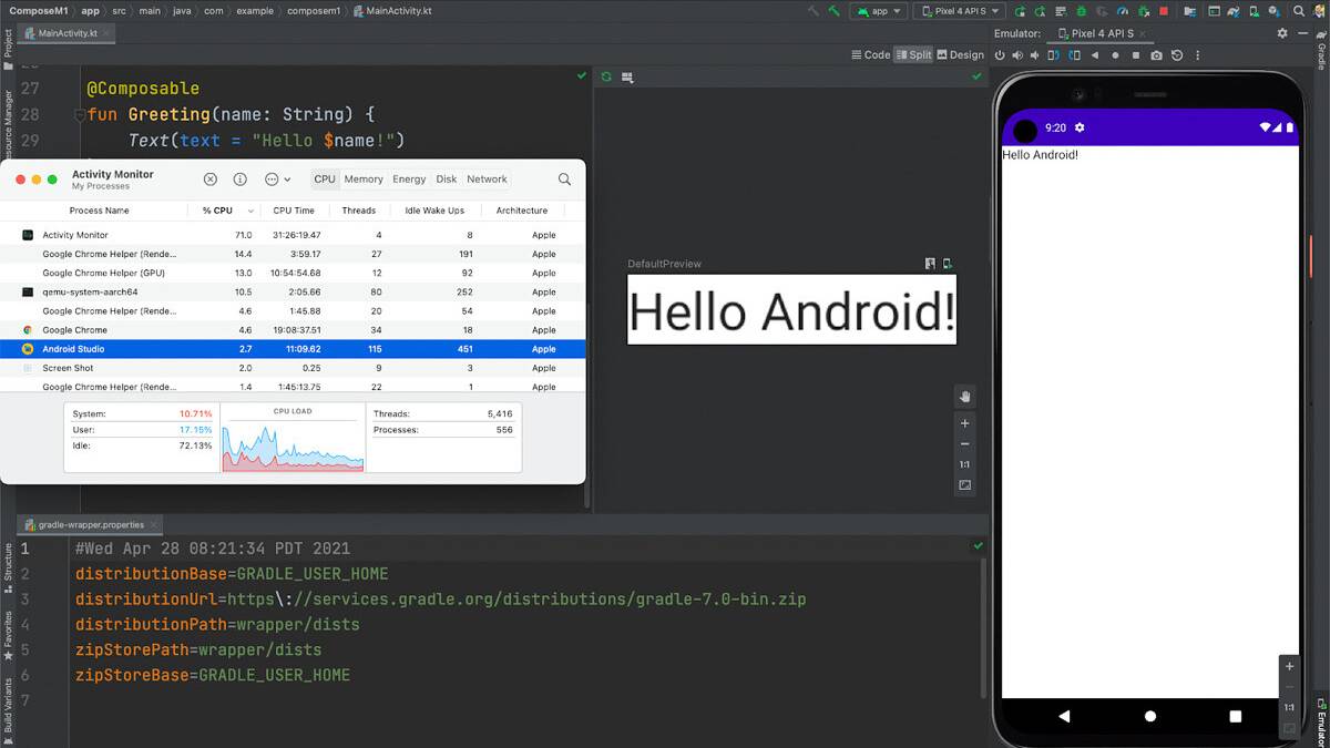 Android Studio Canary adds initial support for Apple's new M1 Macs