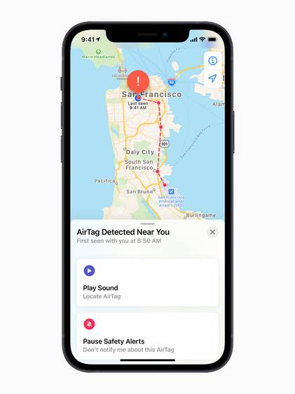 AirTag in Find My app