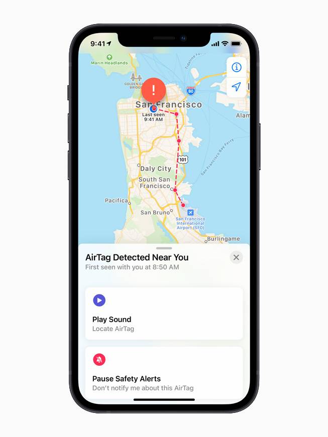 AirTag in Find My app