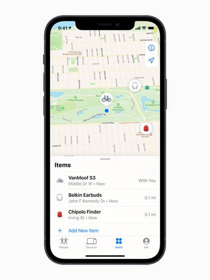 AirTag in Find My app