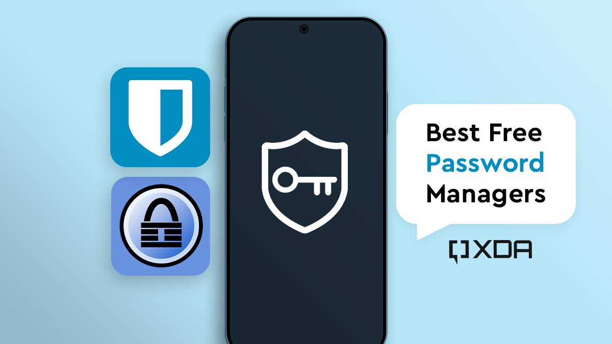 Best free password manager app featured image with logos