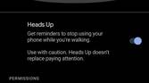 Digital Wellbeing Heads Up settings
