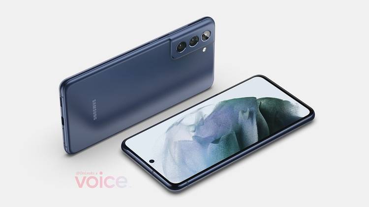 Galaxy S21 FE leaked render showing back and front