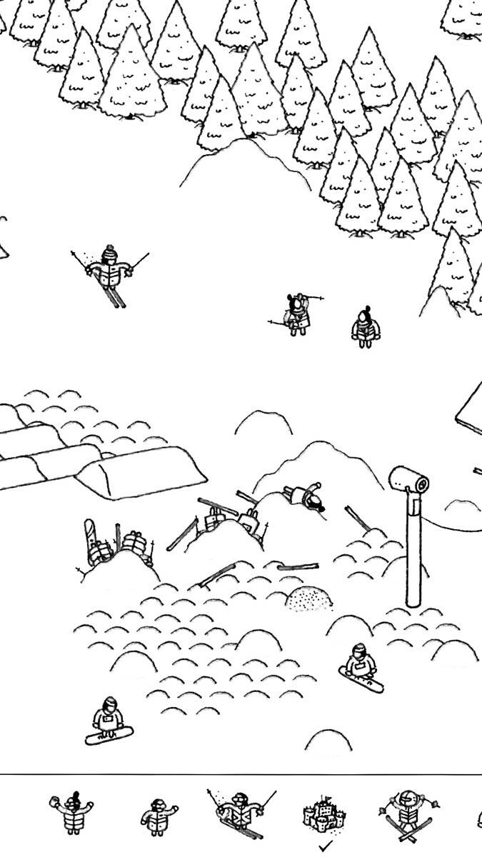 hidden folks - ski