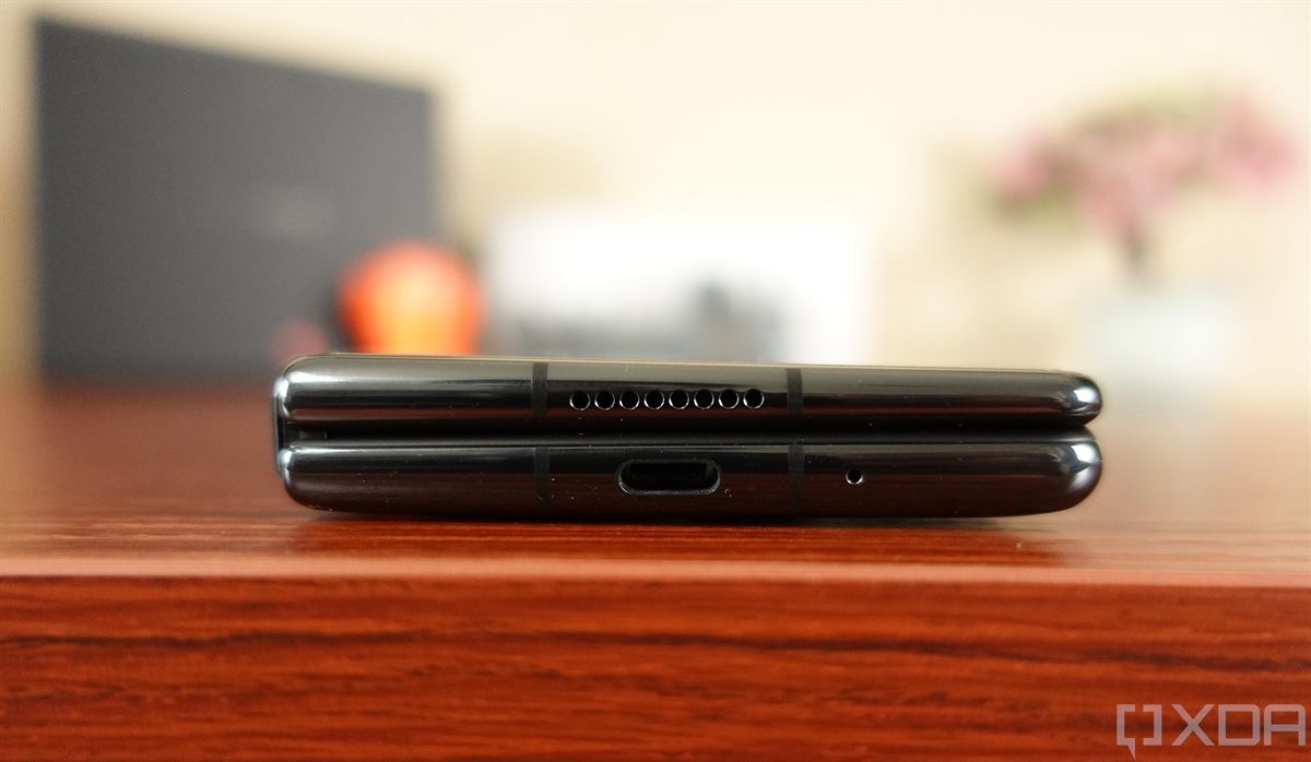 Bottom of the Huawei Mate X2
