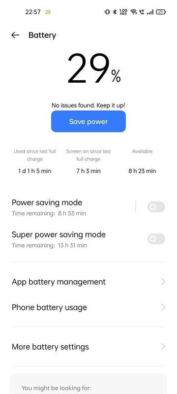 Realme 8 Pro battery backup