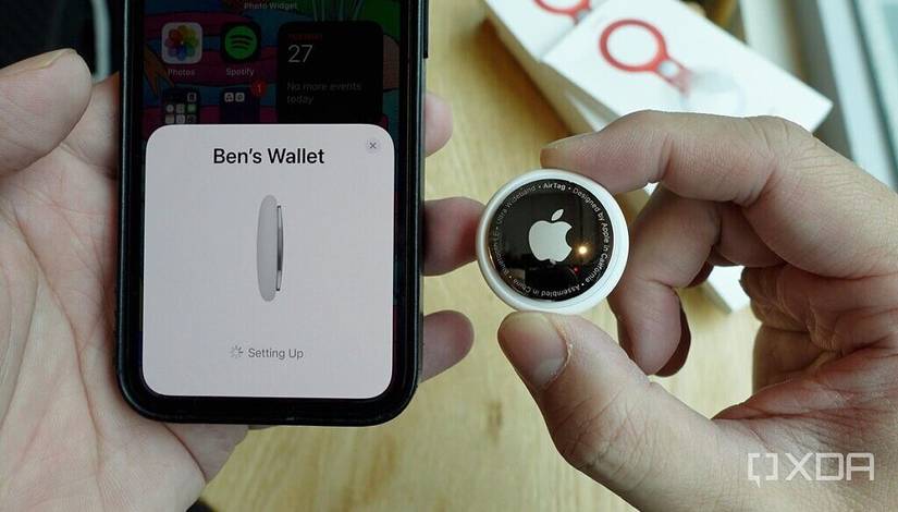 Pairing an AirTag to an iPhone