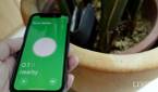 An iPhone 12 Mini locating an AirTag via Apple's Find My app