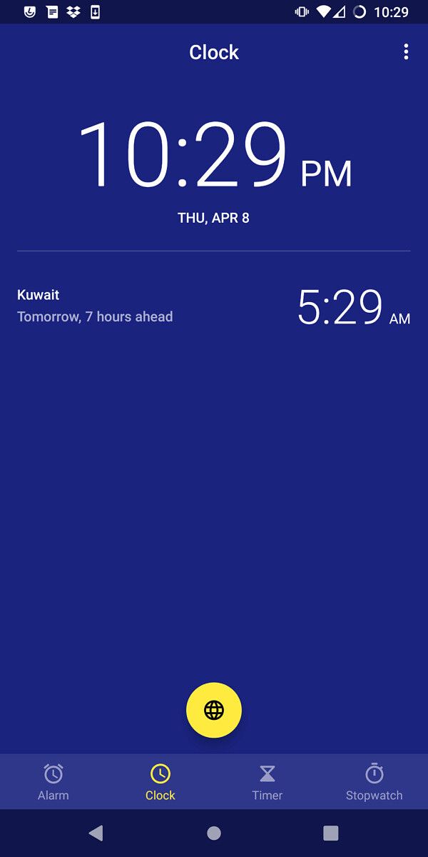 Clock app on LineageOS 18.1