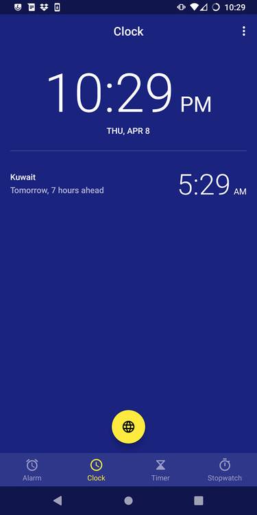Clock app on LineageOS 18.1