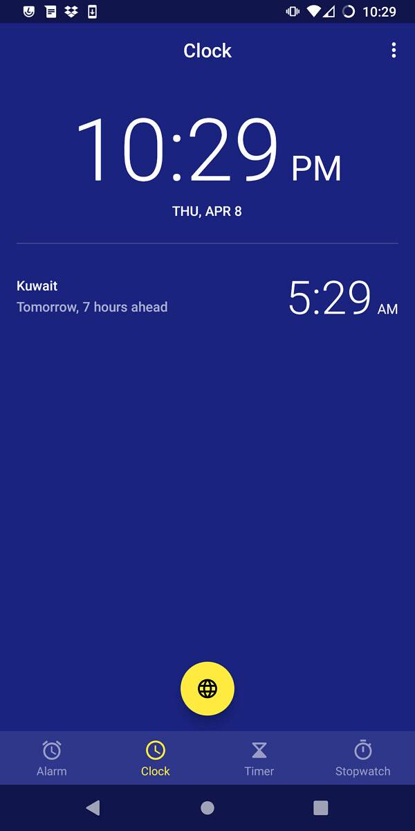 Clock app on LineageOS 18.1