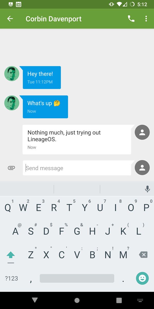 Messaging app on LineageOS 18.1