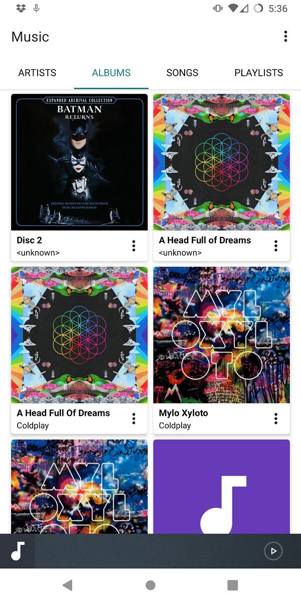 Music app on LineageOS 18.1