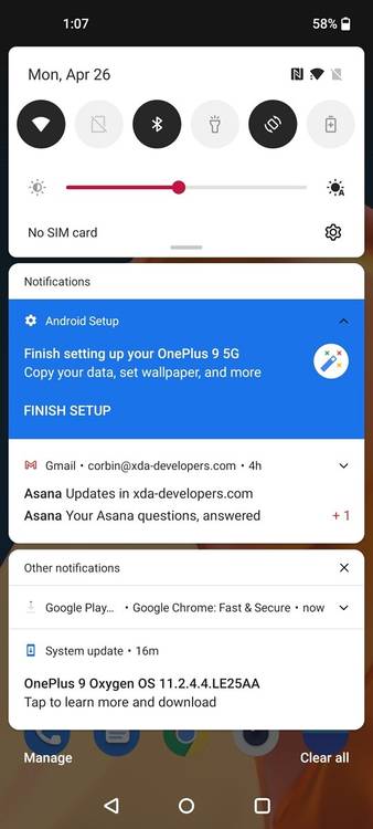 OxygenOS 11 on the OnePlus 9