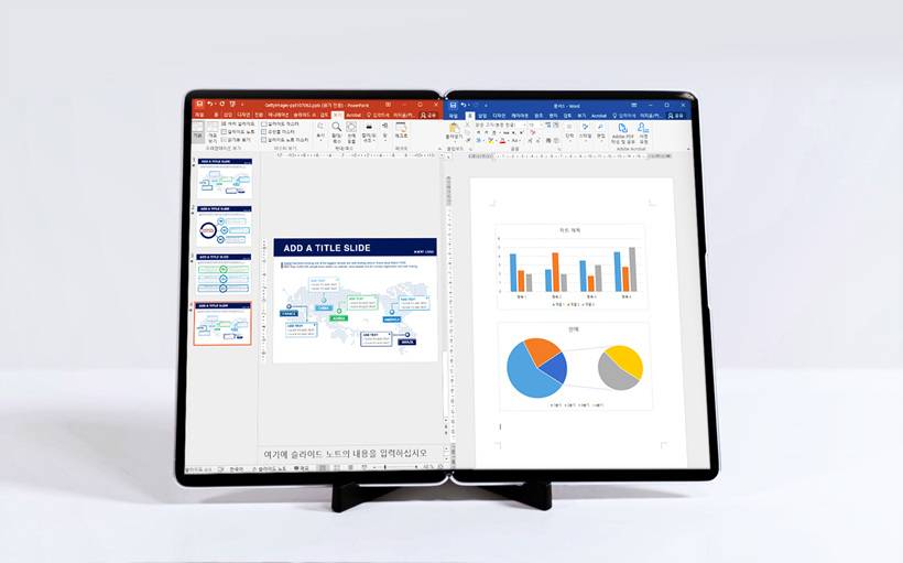 Samsung Display concept showing 17-inch foldable panel