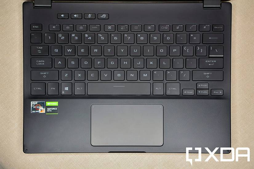 ASUS ROG Flow X13 keyboard and touchpad