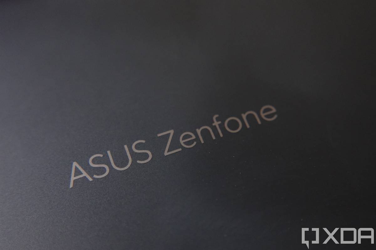 ASUS ZenFone logo on the back of the ASUS ZenFone 8