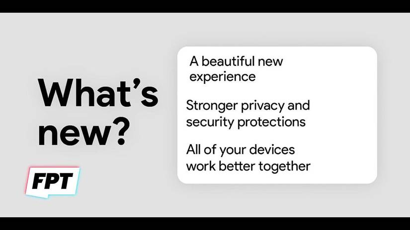 Android 12 "what's new" card