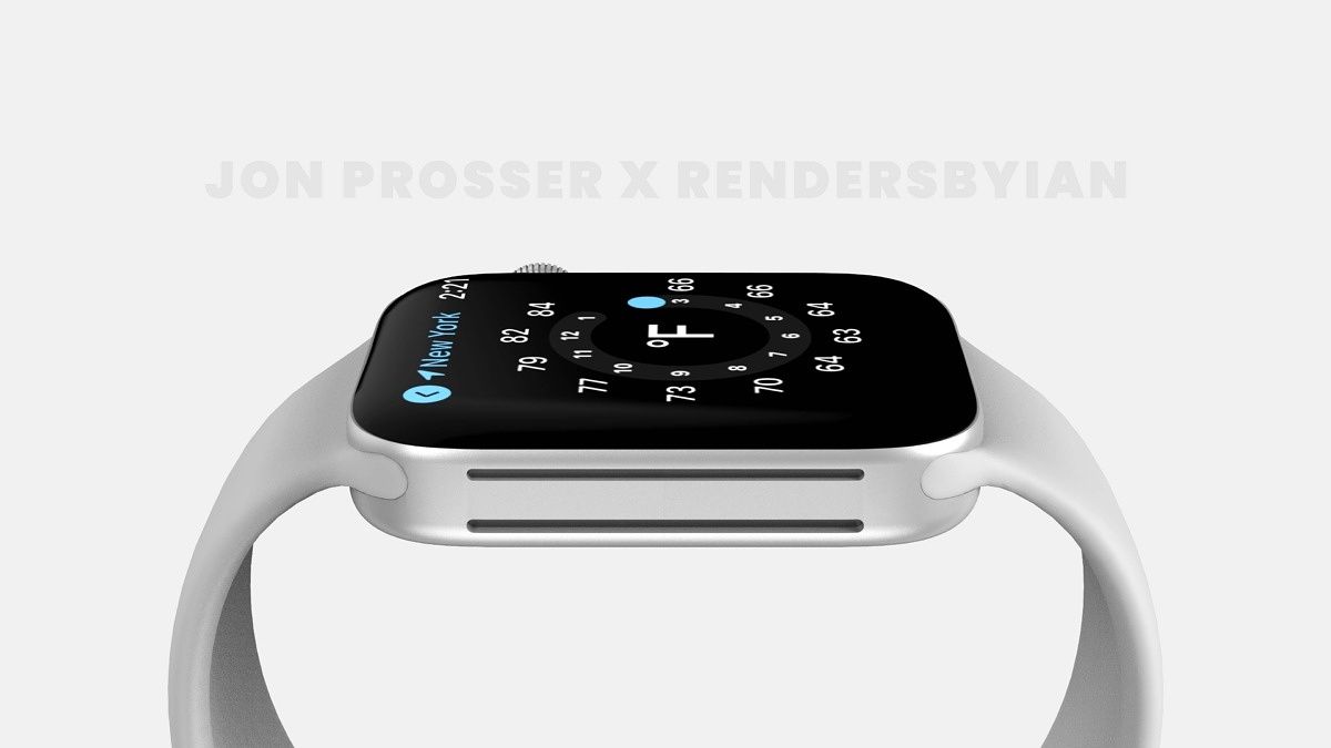 Apple Watch Series 7-silver leaked render