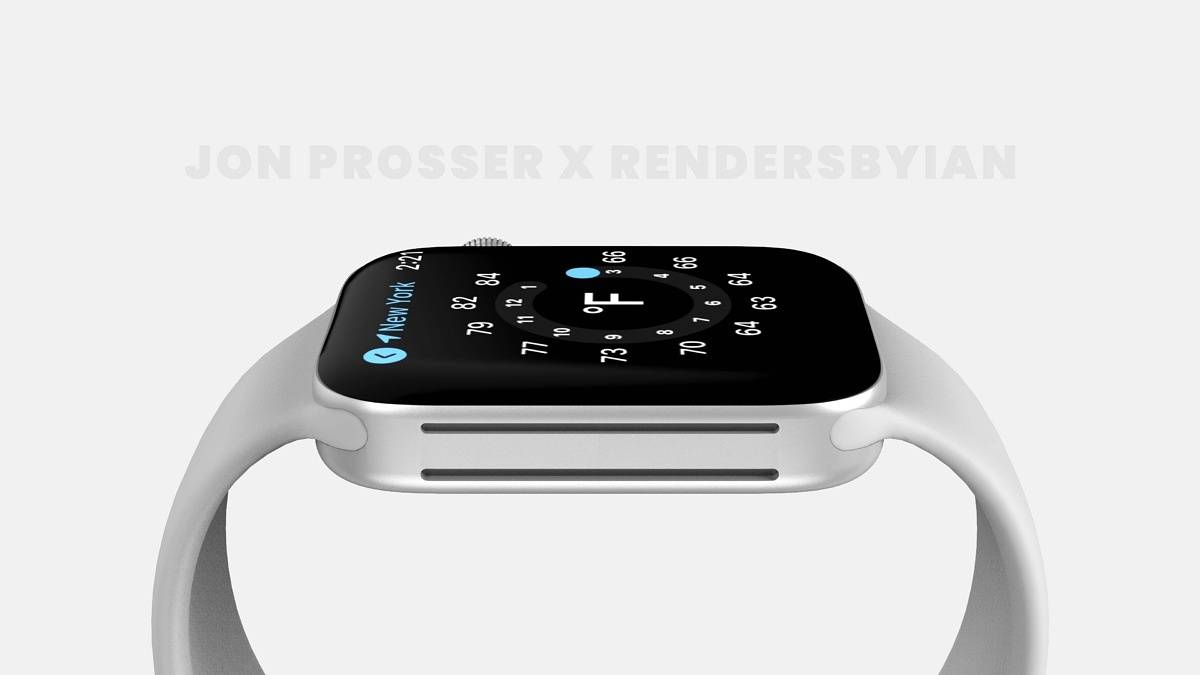 Apple Watch Series 7-silver leaked render