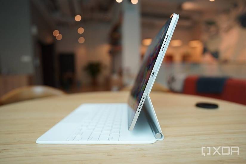 The Magic Keyboard for the iPad Pro 2021.
