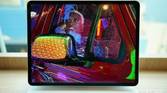 Apple's iPad Pro 2021 Mini LED screen showing excellent contrast and deep blacks