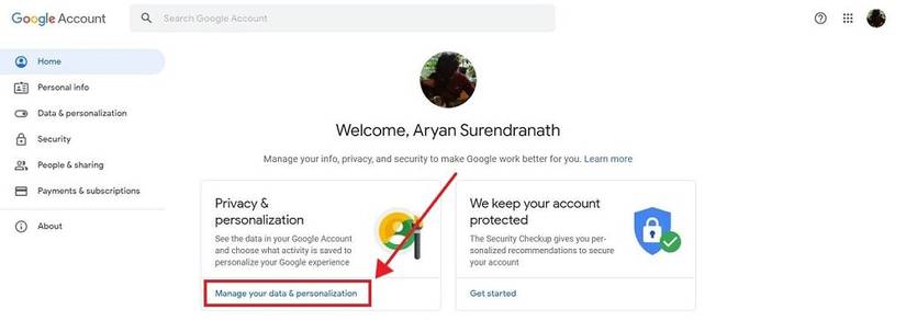 how to manage your google data