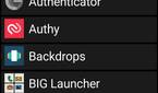 BIG launcher app drawer