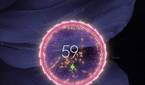 Custom charging screen with animated circle and charging indicator in the center
