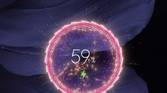 Custom charging screen with animated circle and charging indicator in the center