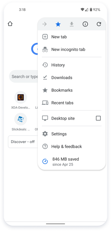 Chrome preps for Google's Material You and Android 12's bouncy scrolling