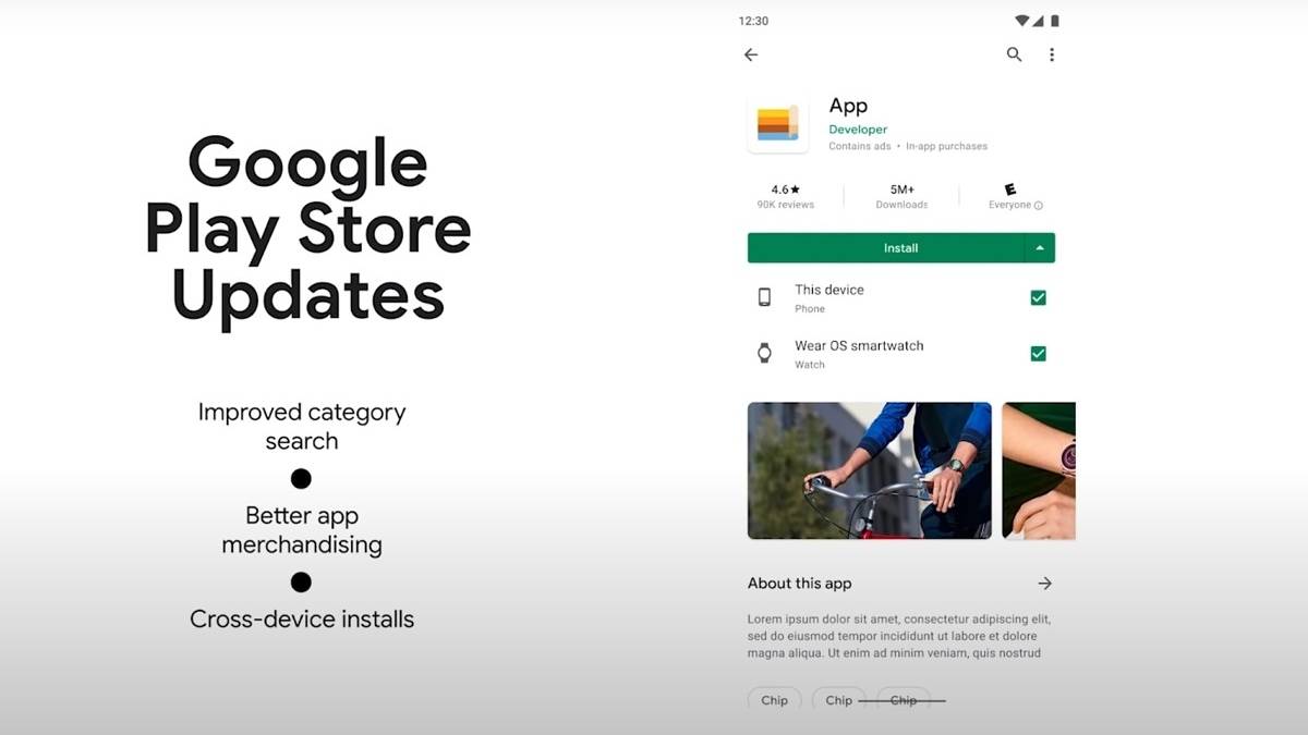 Google Play Store updates for improved Wear OS experience
