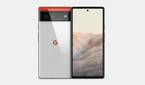 Leaked Pixel 6 render showcasing front and back of the phone
