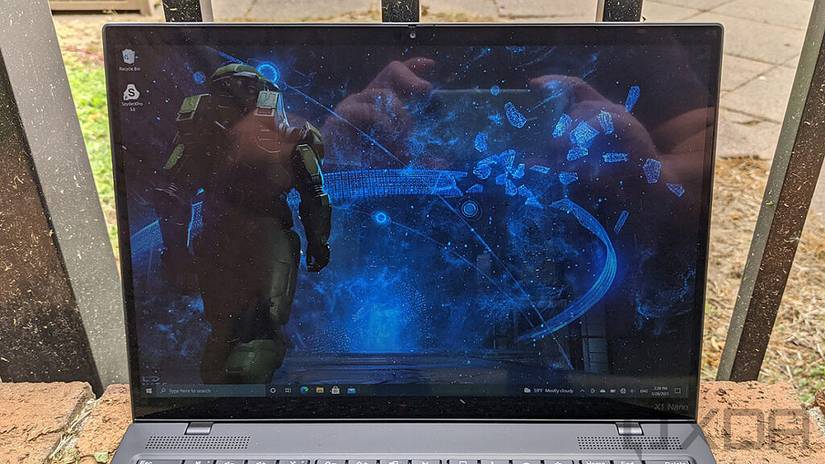 Close up of Lenovo ThinkPad X1 Nano display