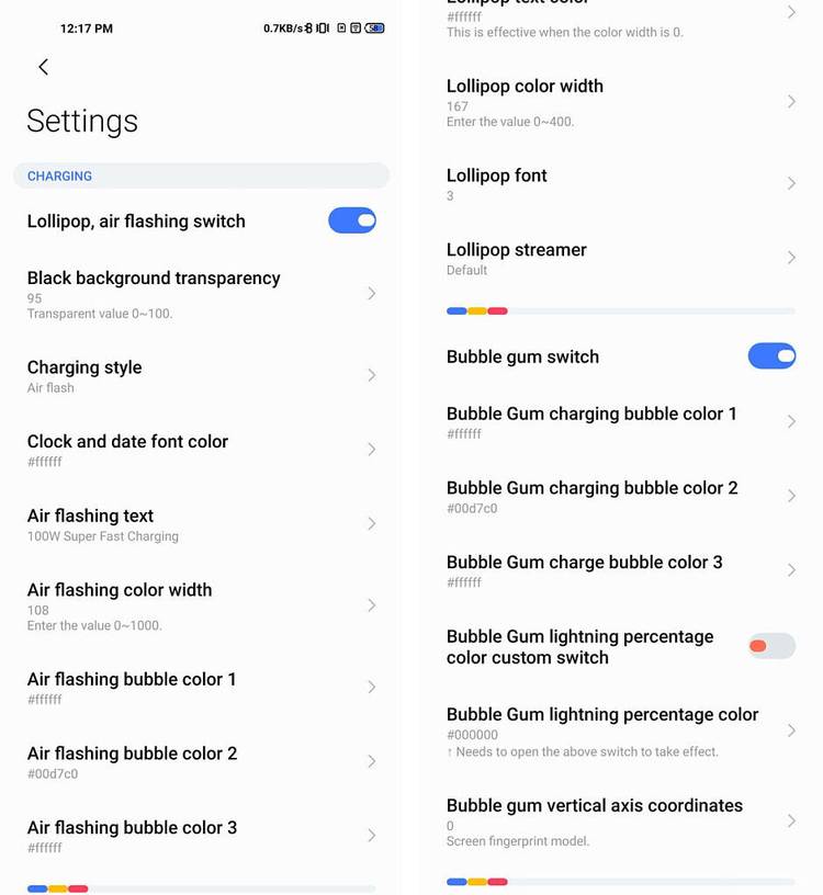 Lock Screen customization options in MIUI Themes app