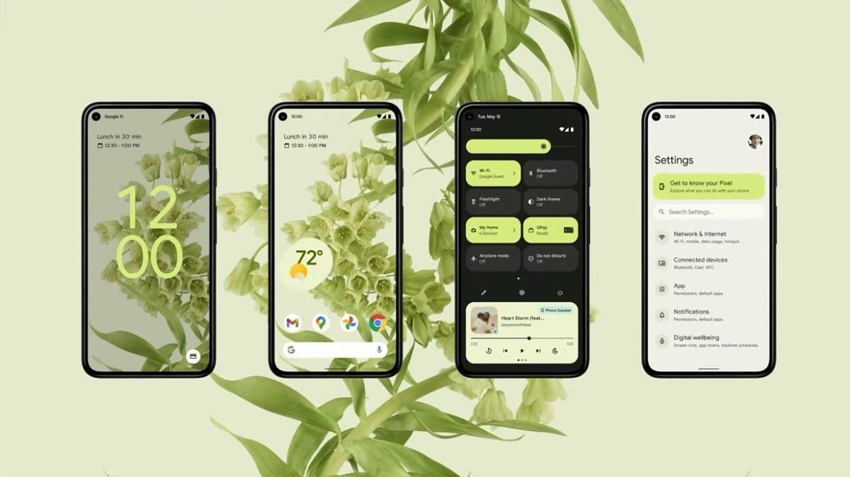 material you android 12 wallpaper theming