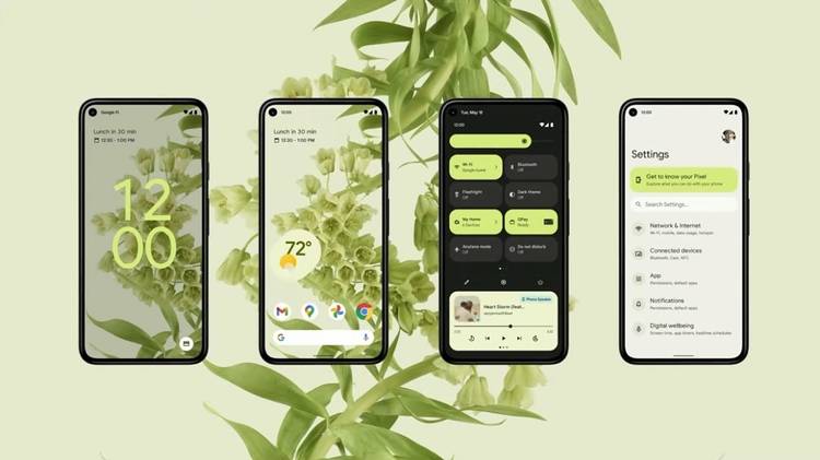 material you android 12 wallpaper theming