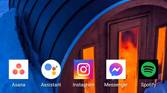Microsoft launcher home screen layout