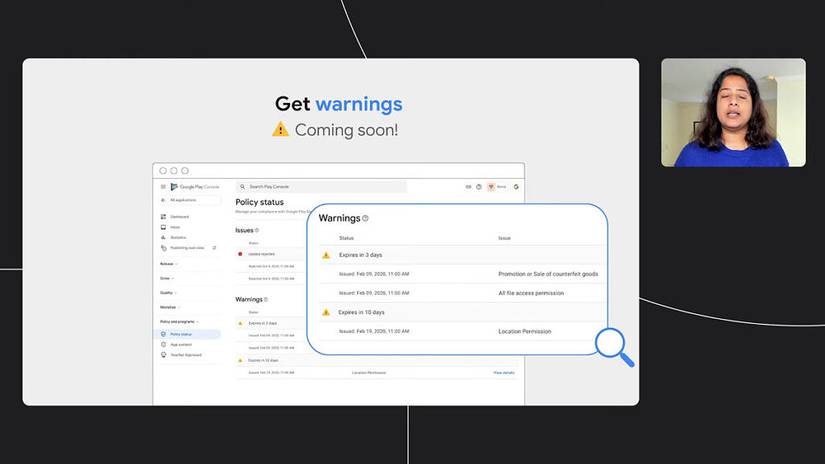 Google Play Console Slide