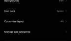 Poco launcher setting options