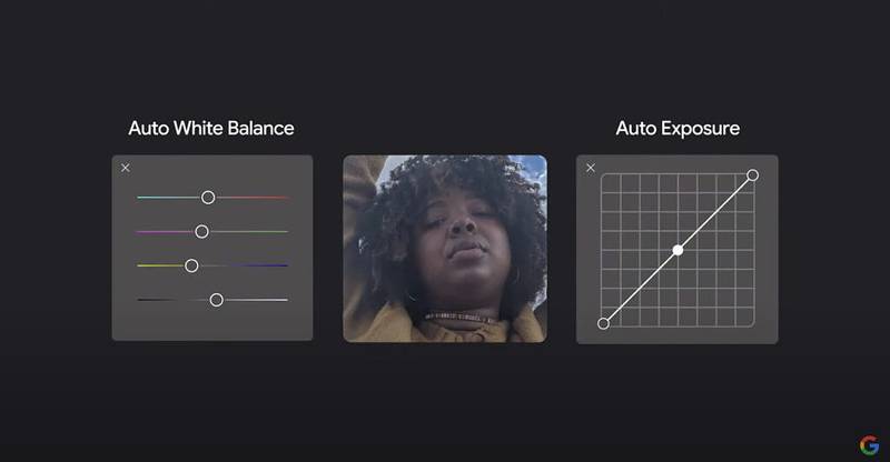 Pixel 6 features auto white balance and exposure adjustments to accurately capture diverse skin tones