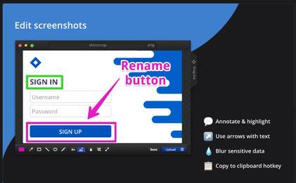 Monosnap offers a free version with a robust feature set. Featuring an 8x magnifier window, this is the app for pixel-perfect screenshots. In addition, you can set custom hotkeys and take delayed screenshots. There's a paid version with additional commercial features.