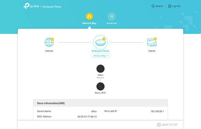 TP-Link web panel